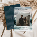 Search for adventure wedding save the dates Pine tree