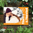 Search for married and merry cards Typography