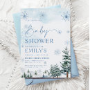 Search for winter wonderland baby shower invitations Pine tree