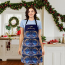 Search for winter season aprons Blue