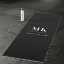 Search for black and white yoga mats Monogram monogrammed