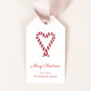 Search for red heart gift tags Candy cane