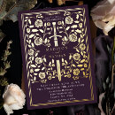 Search for eggplant gold wedding invitations Elegant