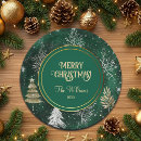 Search for pine trees paper plates Winter