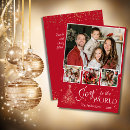 Search for joy to the world christmas cards Red and white