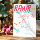Search for dig pink invitations Dino party