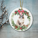 Search for ragdoll cat christmas tree decorations Animal