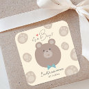 Search for cute brown teddy bear stickers We can bearly wait