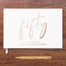 Search for 50th birthday guest books Modern
