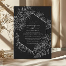 Search for black boho wedding invitations Floral