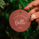 Search for burnt orange christmas tree decorations Terracotta