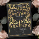 Search for black gold floral wedding invitations Elegant