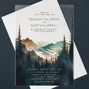 Search for nature inspired wedding invitations Mountain