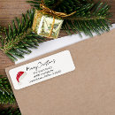 Search for hat return address labels Festive