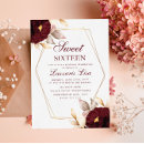 Search for red sweet 16 invitations Luxury