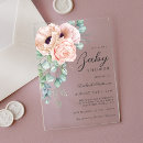 Search for feminine baby shower invitations Elegant