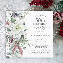 Search for holiday 50th birthday invitations Winter