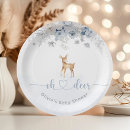 Search for winter baby shower plates Deer