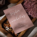 Search for roses engagement party invitations Calligraphy