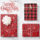 Search for red and black buffalo plaid wrapping paper White