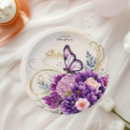 Search for purple butterfly plates Butterfly baby shower