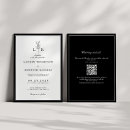 Search for elegant monogram invitations Black and white