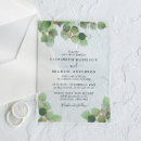 Search for elegant clear wedding invitations Greenery