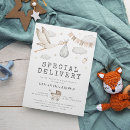 Search for vintage stork baby shower invitations Elegant