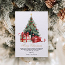 Search for non photo christmas cards Watercolor christmas tree