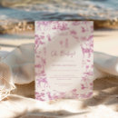 Search for pink toile invitations Safari animals