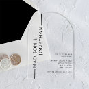 Search for elegant clear wedding invitations Modern
