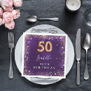 Search for 50th purple napkins Girly