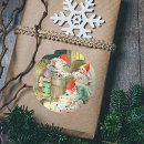 Search for vintage christmas elf stickers Santa claus