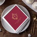 Search for red and gold napkins Burgundy