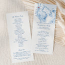 Search for beach wedding programs Navy blue