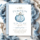 Search for little pumpkin on the way invitations Autumn