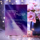 Search for navy and purple wedding invitations Elegant