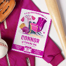 Search for pink baseball invitations Sports