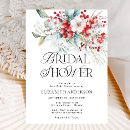 Search for foliage bridal shower invitations Watercolor floral