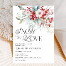 Search for winter floral bridal shower invitations Snow in love