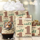 Search for wild one wrapping paper First birthday