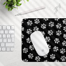 Search for black and white doodle mousepads For her