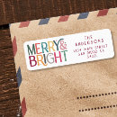 Search for merry and bright return address labels Stars