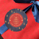 Search for metallic red stickers Merry christmas