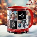 Search for red white christmas mugs Black and white