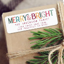 Search for merry bright return address labels Stars
