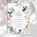 Search for rose 60th birthday invitations Pink