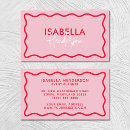 Search for scallop business cards Feminine