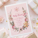 Search for december baby shower invitations Snowflakes