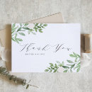 Search for greenery wedding thank you cards Simple